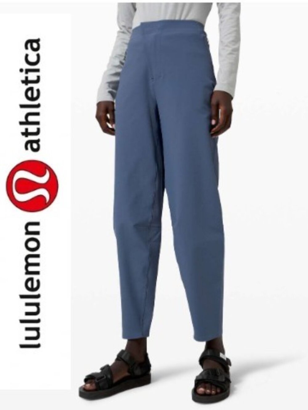 Lululemon Lab Kosaten Pant Ink Blue Stretch Casual Straight Leg - SZ 2